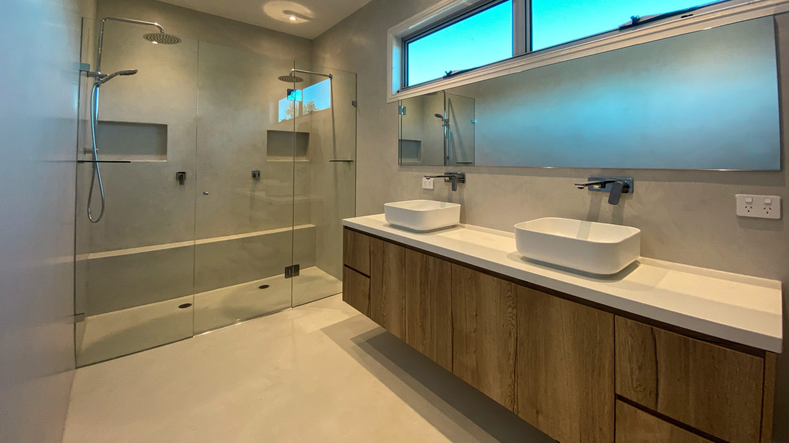 Modern Microcement Bathroom